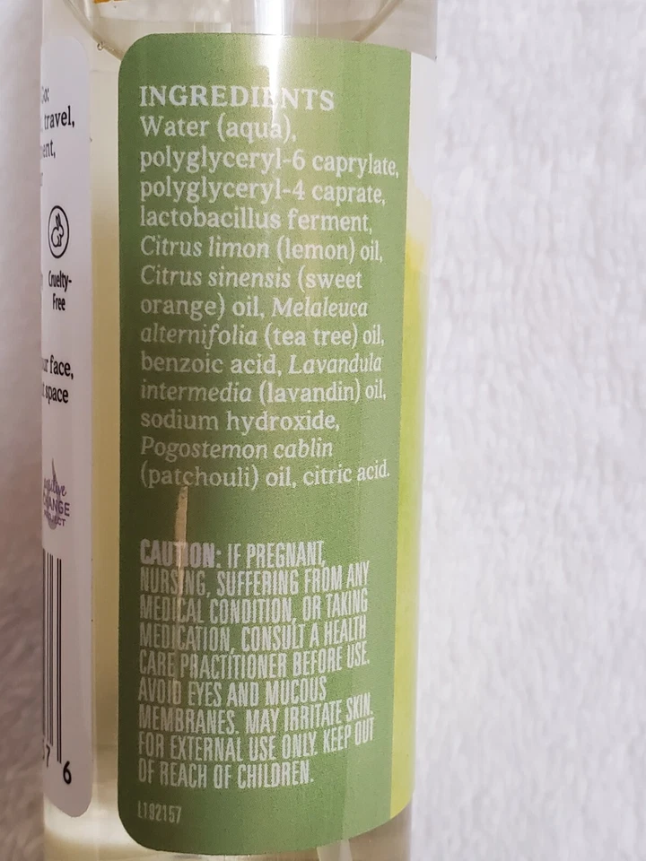Bruma de entrenamiento purificadora Aura Cacia 2 fl oz (59 ml) árbol de té y limón Foto 4 de 4