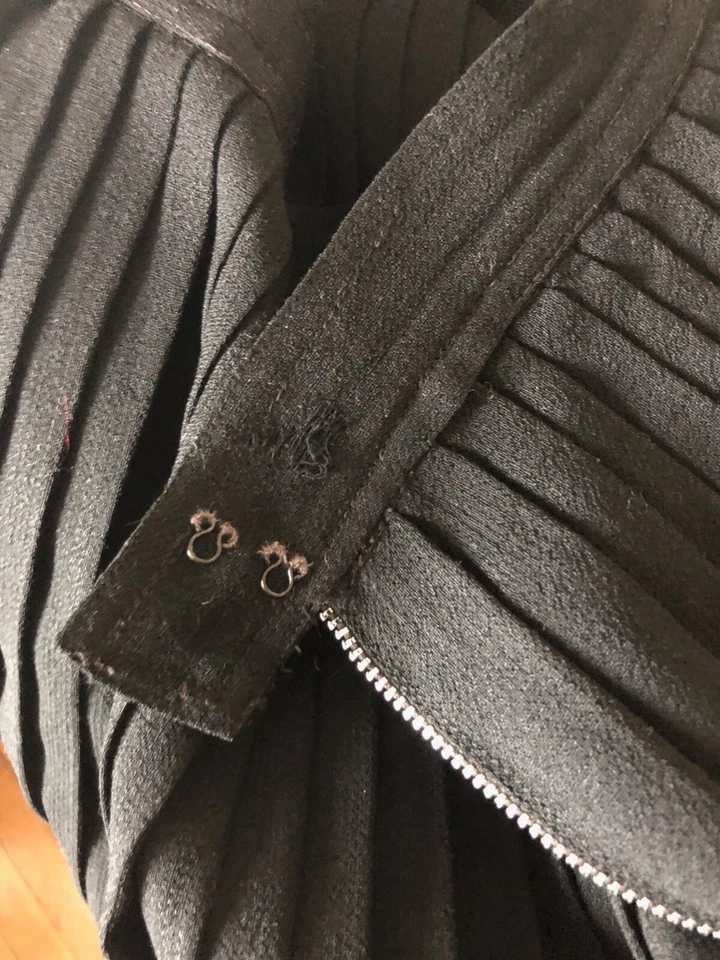 Jupe plissée soleil en laine vintage, Sloat New York, années 40-50 - Photo 3/4