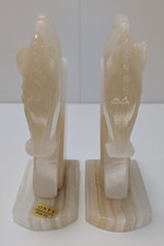 A. Giannelli Signé Serre Livre Sculpture Cheval Blanc Italie Vintage Déco - Décoration