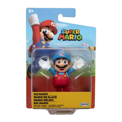 NUEVA Mini Figura Jakks World of Nintendo SUPER MARIO ICE MARIO 2,5 - Imagen 2 de 8
