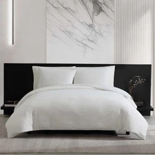 - Duvet Cover Set, Soft Textured Bedding with Matching Shams, Button Closure ...