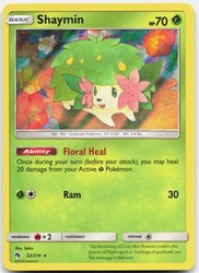 Shaymin 33/214 Holo Rare Lost Thunder Pokemon