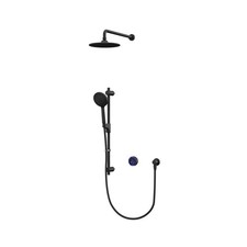 Aqualisa Smart Glo GLOMB.A1.BV.DVFW.23 Dual Outlet Smart Shower HP/Combi Black