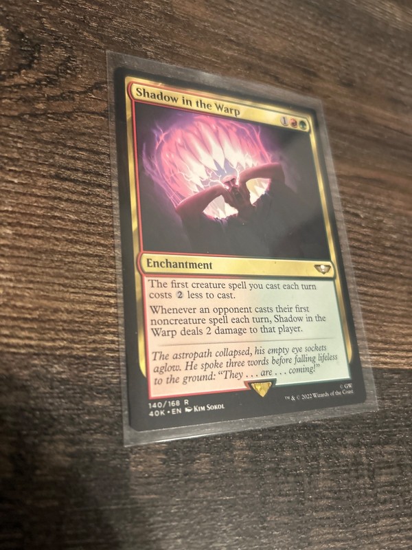 Magic: The Gathering Shadow in the Warp 40K Enchantment 140/168 English Kim Sok…