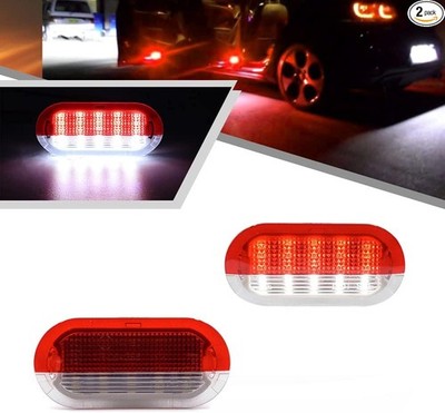 2Pcs LED Courtesy Door Light for Beetle Golf MK3 MK4 Jetta MK3 MK4 White LED