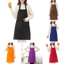 Kitchen Chef Bib Apron Cooking 2 Pockets Wate...