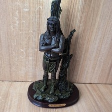 Native American warrior figurine from The Juliana Collection, Mounted, Indian