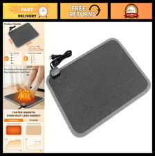 Adjustable Heated Floor Mat - 110V Electric Foot Warmer with Timer for Home Of