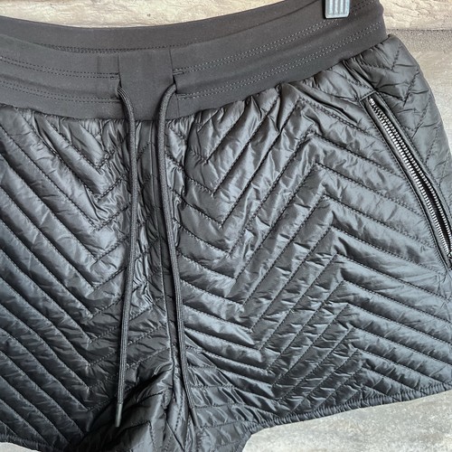 Athleta Quilted Puffer Shorts Black Size 2 - Picture 2 of 4