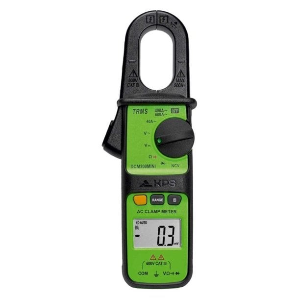 Pinza Amperometrica Professionale AC/DC 600A TRMS e NCV, KPS DCM350MINI
