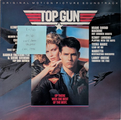 Top Gun Original Soundtrack Vinyl Record EX/VG CBS70296 1986 - Picture 1 of 2