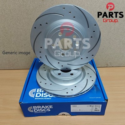 FITS PORSCHE MACAN 3.0 S 2014+ 95B DRILLED GROOVED PAGID REAR DISCS 330MM