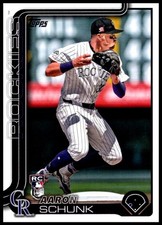2025 Aaron Schunk Rookie Topps BASEBALL #196 Colorado Rockies