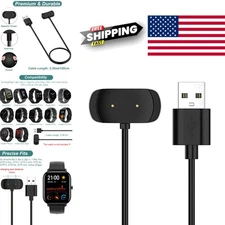 3ft USB Charger for Smartwatch Active GTR Mini GTS 2 Bip 5 Bip U Pro Accessories