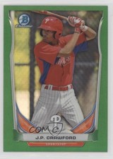 2014 Bowman Draft Top Prospects Chrome Green Refractor 17/150 JP Crawford k1i