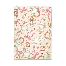 close pin Miki Takei Planner 2026 B6 Weekly White Rabbit Strawberry