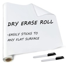 White Board for Wall-Dry Erase Stickers-2 Dry Erase Markers Fine Tip -Adhesiv...