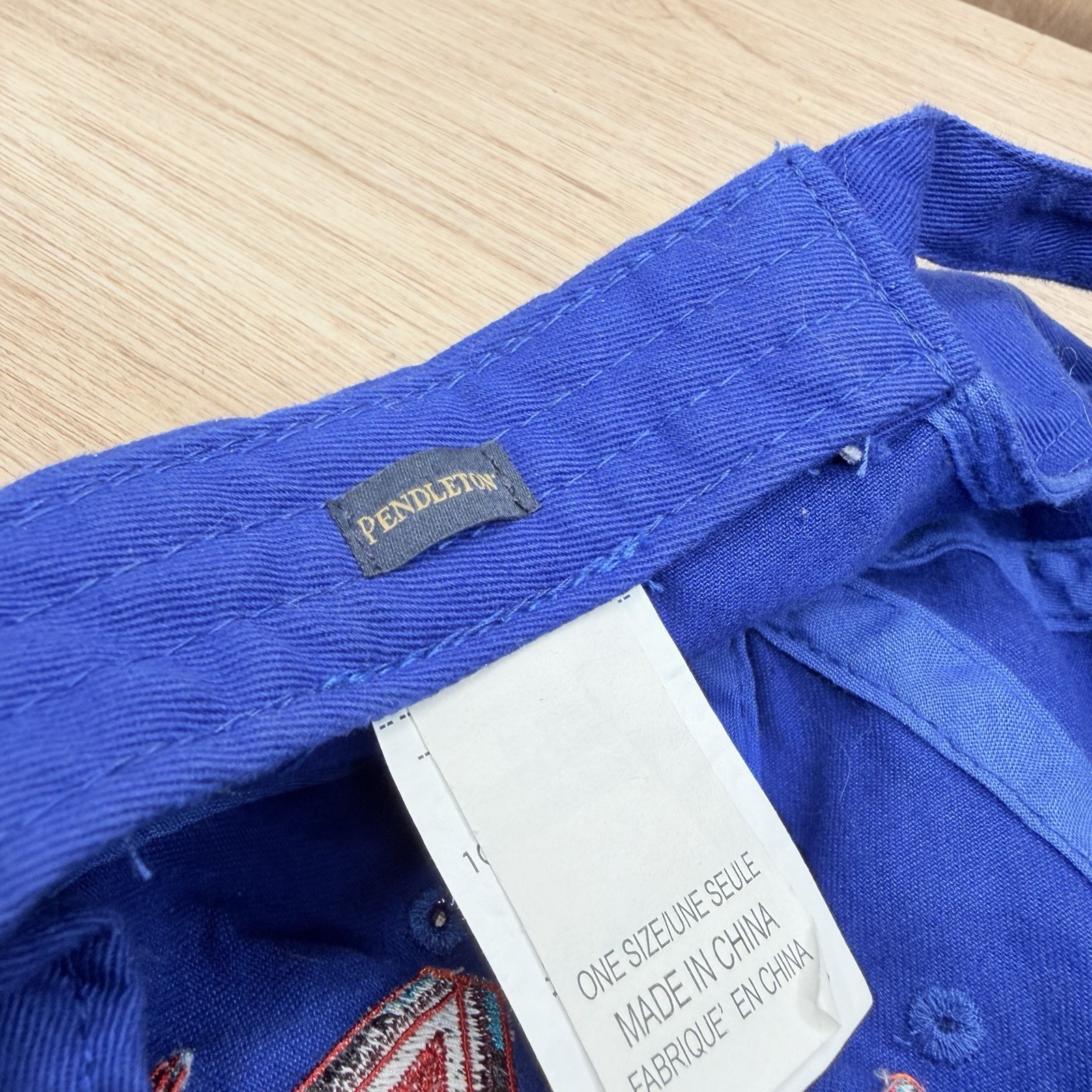 Vtg Pendleton The Classics Navy Snap back Cap Sou… - image 6