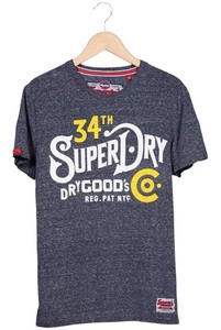 Superdry T-Shirt Herren Oberteil Shirt Sportshirt Gr. L Baumwolle Ma... #awl2dpf