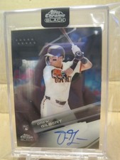 Drew Gilbert 2026 Topps Chrome Black #CBA-DGI Auto R/C  Encased