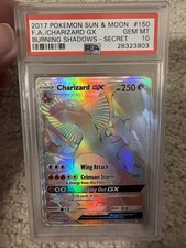 Charizard GX 150/147 PSA 10 Burning Shadows Pokemon Rainbow 2017 150 Secret Rare on eBay