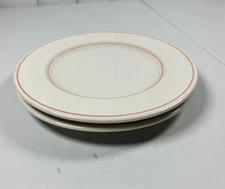 Homer Laughlin Best China - TWO STRIPE - (2) 6 1/4" BREAD & BUTTER PLATES