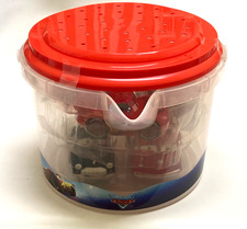 Disney Pixar Cars Bath Toy Set Lightning McQueen, Sarge, Sheriff, Mater, and Red