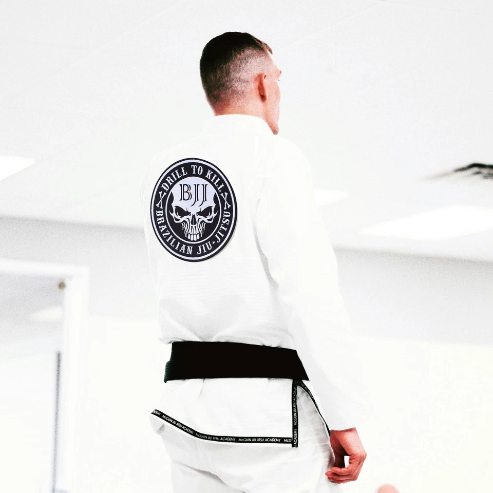 Jiu Jitsu Gi Patches Set of 2 Big and Medium size Drill to Kill - Image 3 of 4