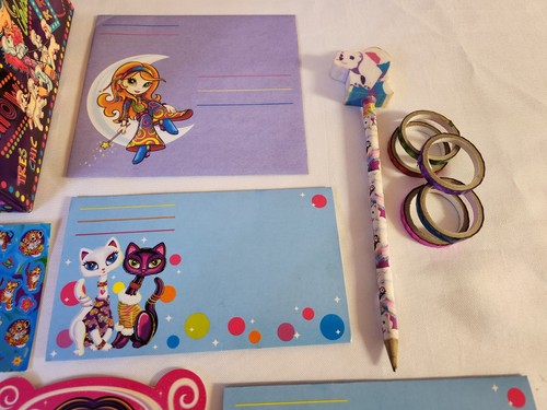 Vintage Lisa Frank Glamour Girl City Poodles Box w/Stationary, Pencil + More!90s - Picture 7 of 18