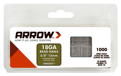 Brad Nail for Electric Nail Gun, Brown, 5/8-In., 1000-Pk. BN1810CS