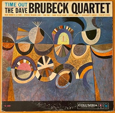 DAVE BRUBECK QUARTET Time Out  COLUMBIA 1959 MONO JAZZ LP 1st Press No CBS  VG+