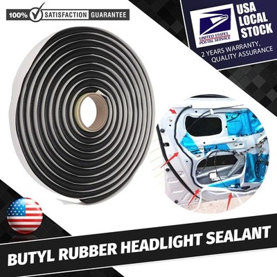 Butyl Rubber Glue Trim Sealant Retrofit Reseal For Car Headlight Windshield-13FT