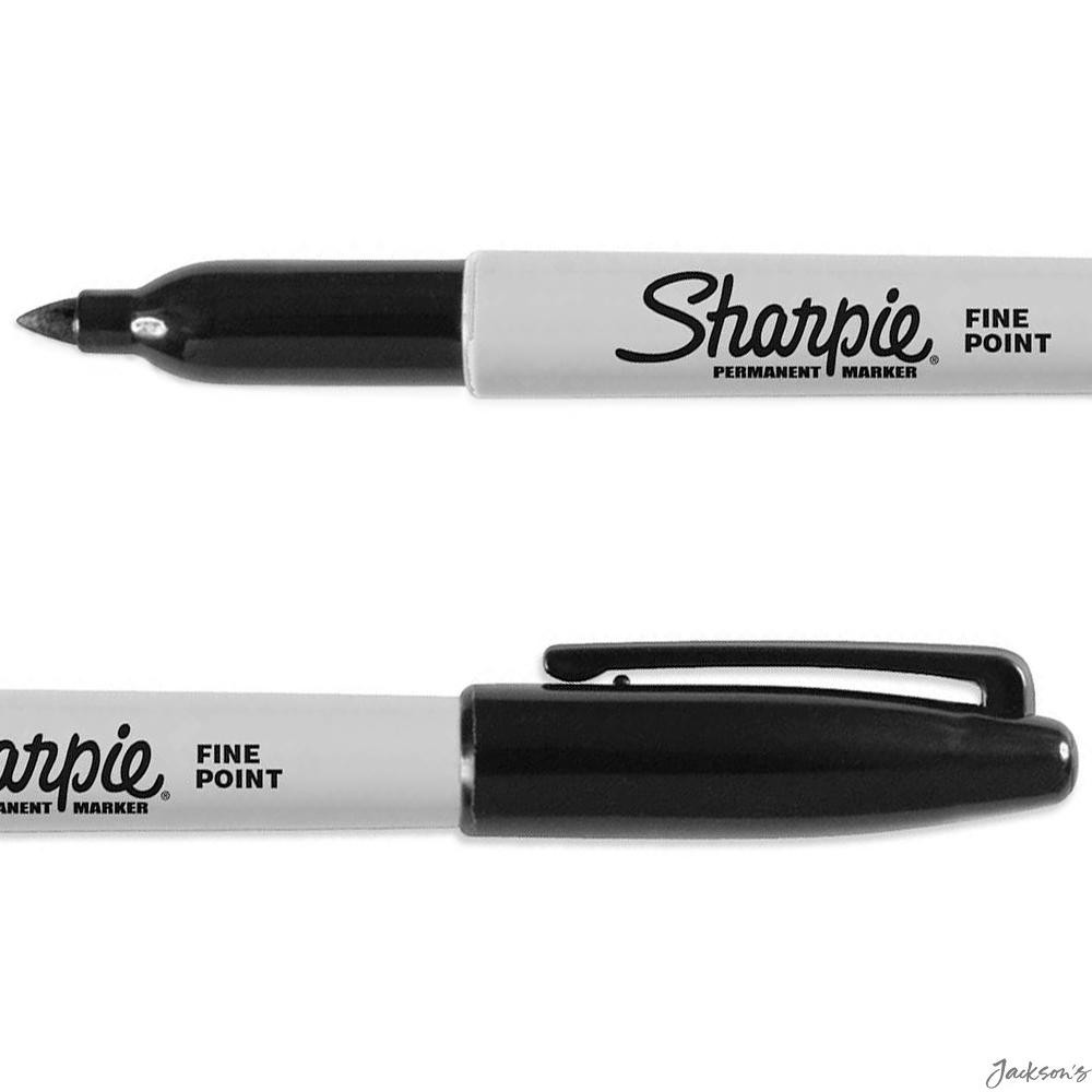 Sharpie Permanent Marker Pen Black Fine Point For Labelling And Writing