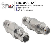 Precision 1.85mm To SMA Female 18GHz RF MicroWave Adapter MMwave Test Connector