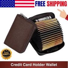 Card Holder Wallet New 20 Slots Zipper Coin Pocket Multi Slot Men Women Wallet