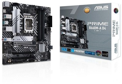 ASUS Prime B660M-A D4-CSM Sockel 1700 für Intel Gen. 12./13./14. Gen DDR4