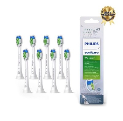 8er Philips Sonicare W2 Optimal White Ersatzbürsten C3 C1 Weiß (HX6068/12)
