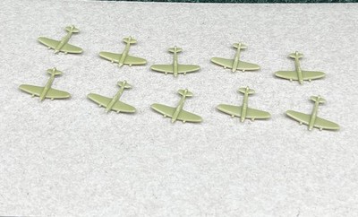 Axis and Allies British Fighter Aircraft Light Green Plane Units