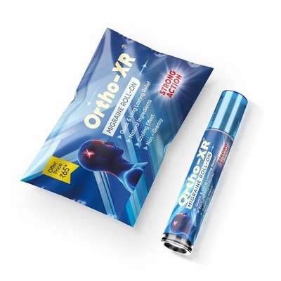 Ortho XR Ayurvedic Migraine Roll-On for Fast Relief Migraine, Headache, Sinus