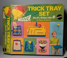 vintage Trick Tray Set with Wizzzer for parts 1969 Mattel box