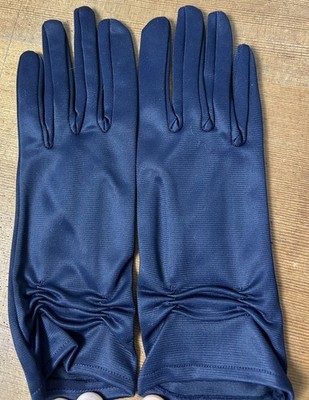  Vintage Mid Century Handschuhe der Marke F.C.L. Navy M2 Damen 