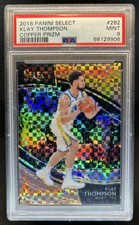 2018-19 Panini Select Klay Thompson Copper Prizm Courtside #/60 Warriors PSA 9