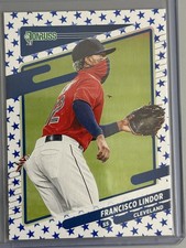 2021 Panini Donruss - Variation Francisco Lindor #139 Independence Day Fielding