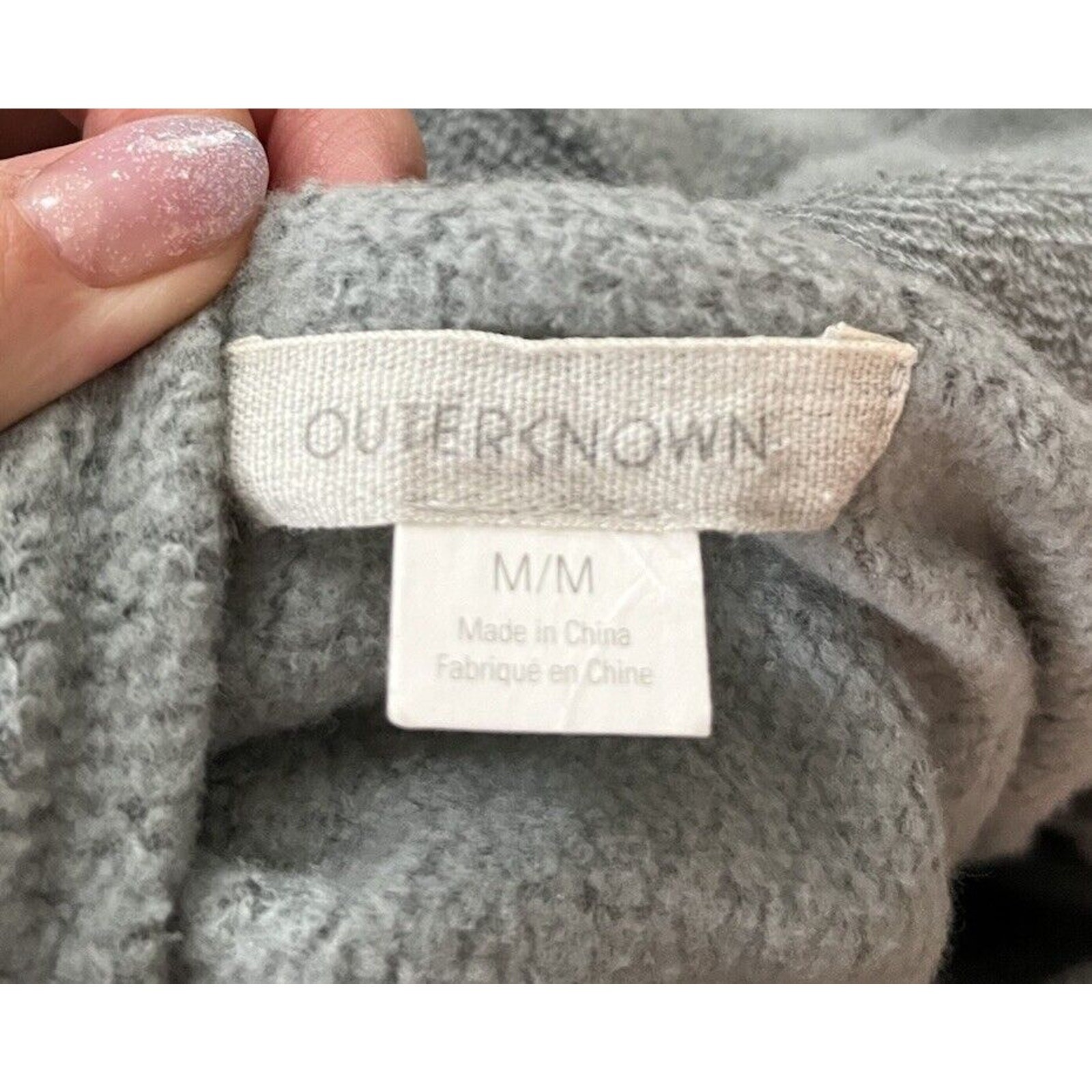 Outerknown Light Green Pullover Hoodie Women's Te… - image 3