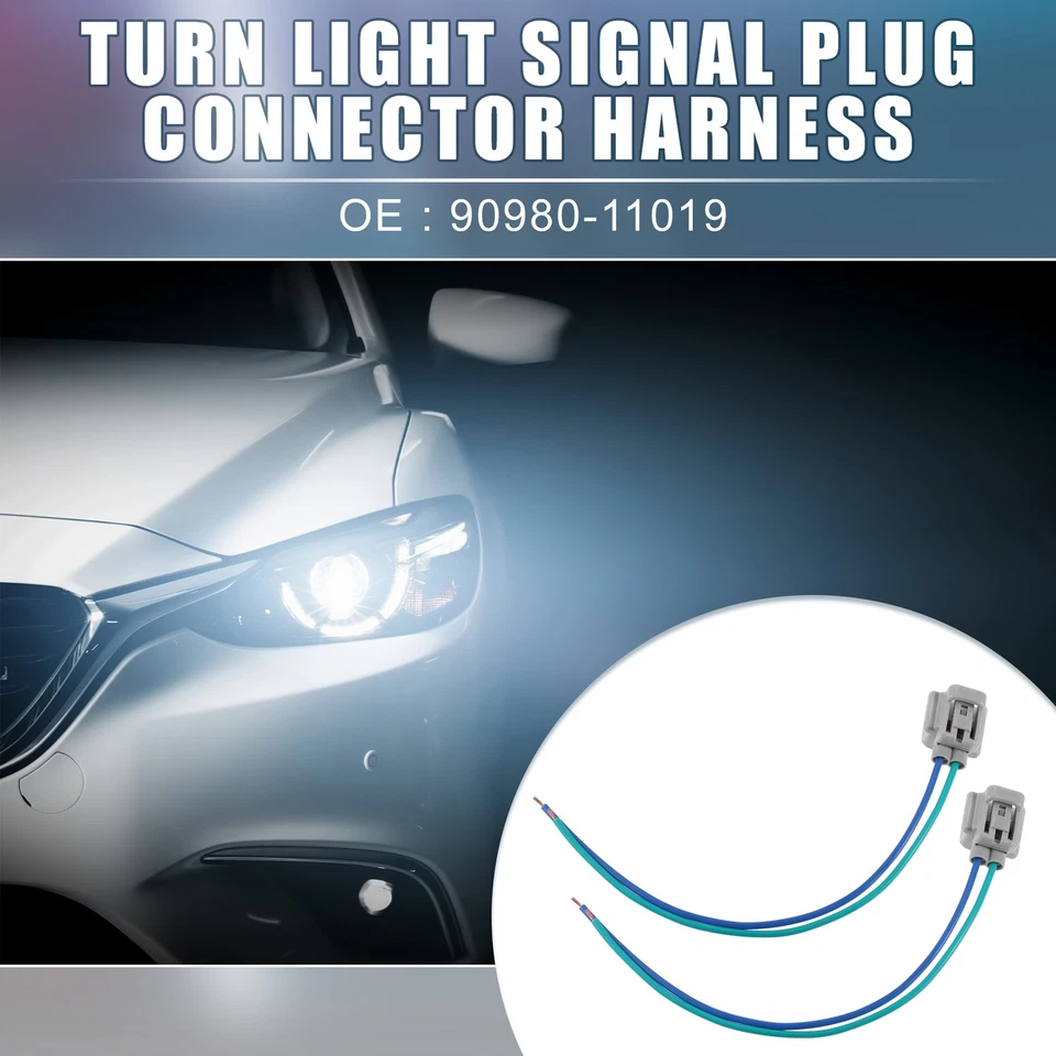 Arnés conector enchufe señal luz de giro 90980-11019 para Scion IQ (juego de 2) Foto 2 de 4