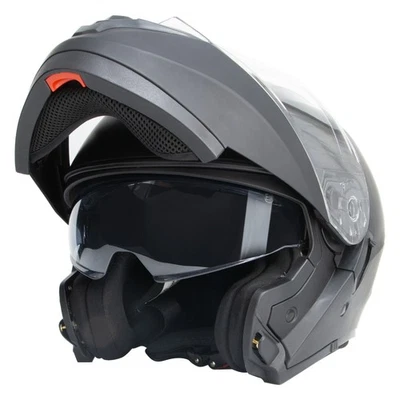 ZORAX ZOR-839 Flip Up Modular Motorcycle Helmet Motorbike DVS With sun visor
