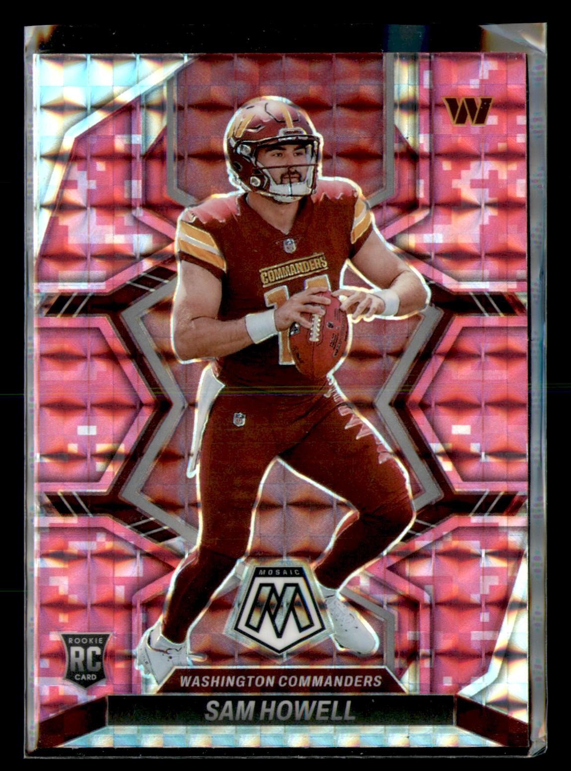 2022 Panini Mosaic #305 Sam Howell Mosaic Camo Pink