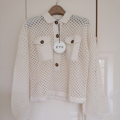 FTC Strickjacke GR M NEU! NP 479 EURO! Baumwolle / Kaschmir! 