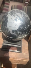 Things Remembered Solar Powered Globe Self Spinning With Black Base