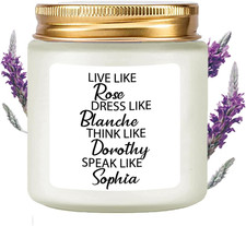 Golden Girls Gifts for Women Scented Candle Lavender - Funny Birthday Gifts for 